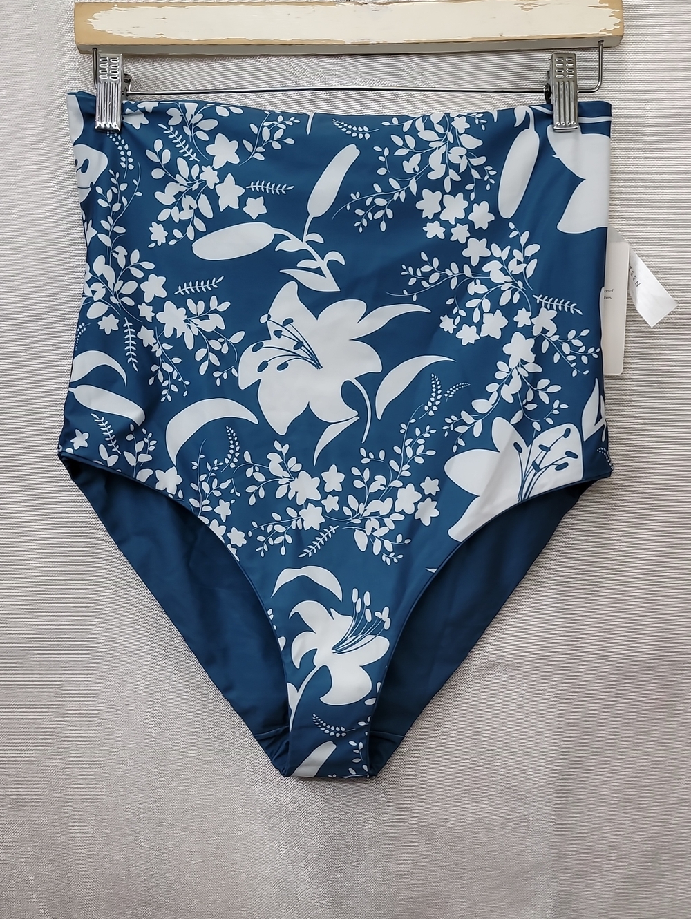 Baiia Nwt Tahiti Reversible High-Waisted Floral Bikini Bottom Size 12